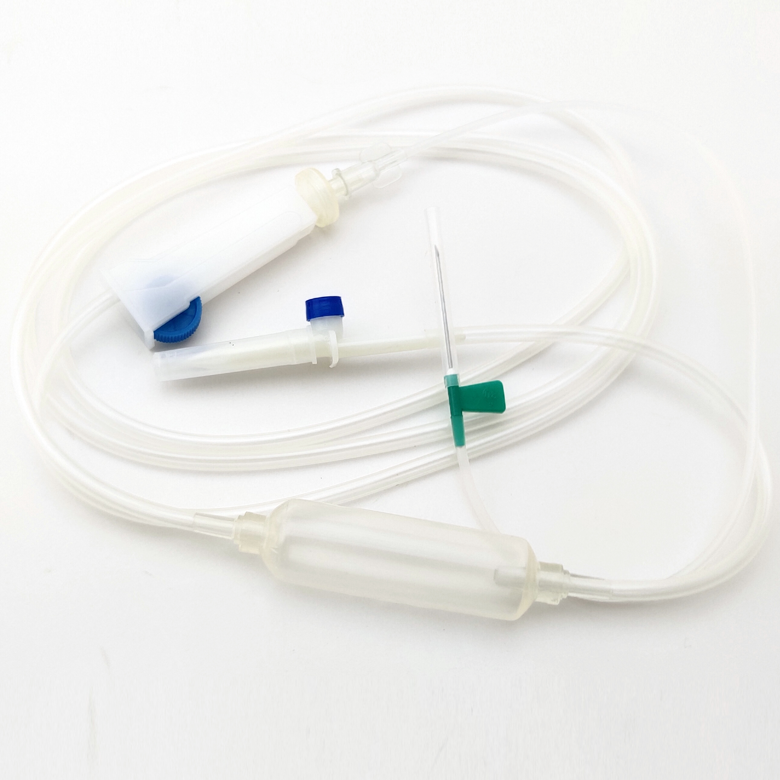 Intraveneuze infusieset (dubbele slang)